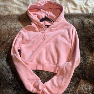 Pink Cropped Hoodie Alphalete XS